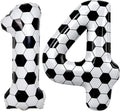 Soccer 14 Balloon Number, 40 Inch Soccer Number 14 Foil Balloon by Froova