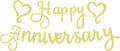 Pre-Strung Happy Anniversary Banner by EONNCNT