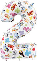 Toyland® 26 Inch Bluey & Bingo Number Foil Balloon by Toyland