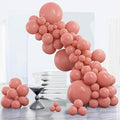 PartyWoo Dusty Pink Balloons 85pcs Dusty Rose Boho Netural Pink Color | by PartyWoo