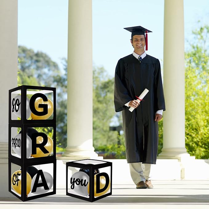 Class Of 2026 Graduation Decorations Black Graduation Balloon Box Kit, - Image 6