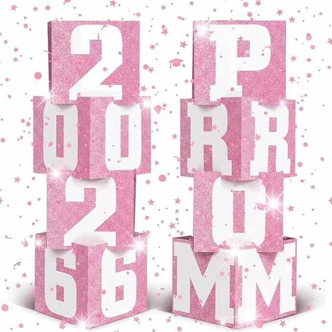 Queekay 8 Pcs Prom Column Standup Photo Booth Decorations 2026 Prom Backdrop by Queekay