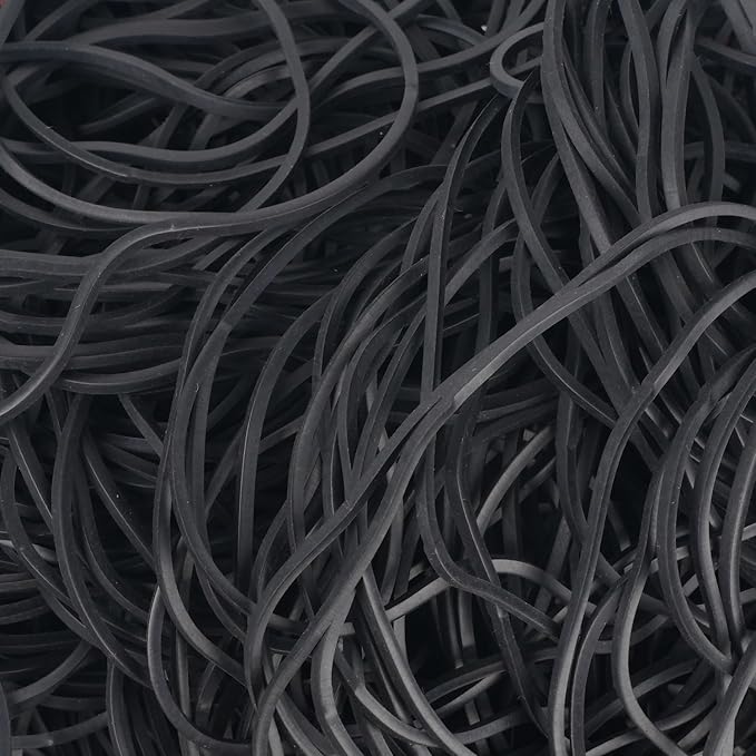 AIWOQI Rubber Bands for Balloon Arches 300Pcs 4.8inch Big Stretchy Long | Black - Image 3