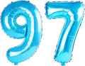 40 Inch Number 97 Balloons for 97th Birthday Party Decorations, 0-100 Jewelry by FOBELEC