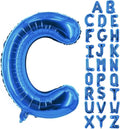 Letter Balloons 40 Inch Blue Giant Alphabet Balloons Letter C | Foil Mylar Big by YUNSHANGMO