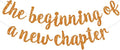 BEISHIDA Orange Pre-Strung Glitter The Beginning of A New Chapter Banner | by Beishida