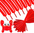 260 Long Balloons 100 Pack Red Twisting Animal Balloons Thickening Latex by ASIYUHY