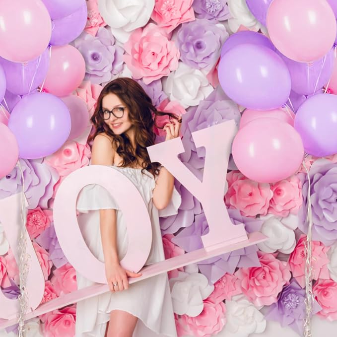 18 Inch Pastel Purple Balloons 12 Pack Big Lavender Balloons Thick Latex Light - Image 7