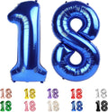18 Balloon Numbers 40Inch for 18th Year Old Birthday Decorations, Dark Blue | by Mluchee