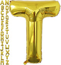 VHUWE 40 inch Gold Letter T Balloon, Big Size Alphabet Foil Mylar Helium by VHUWE