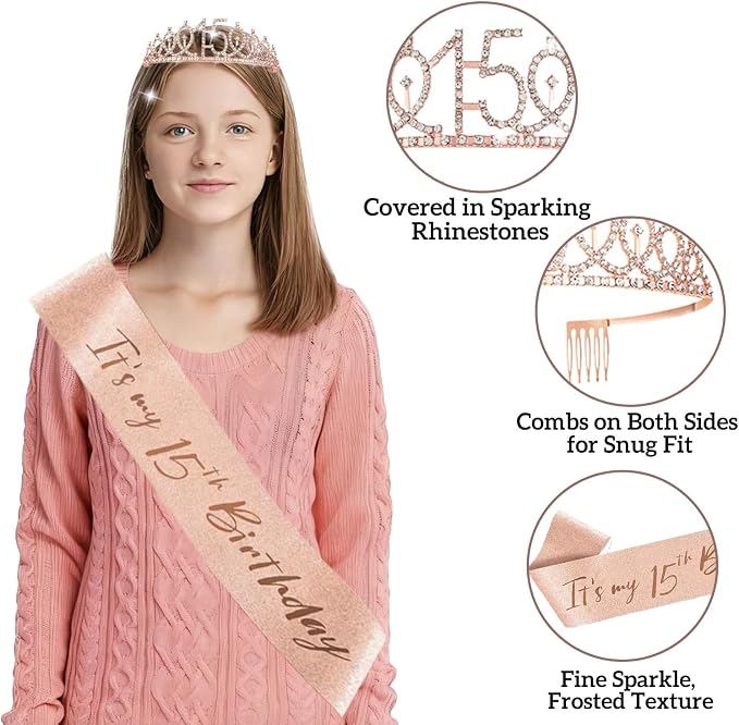 51Pcs 15th Birthday Decorations - Image 3