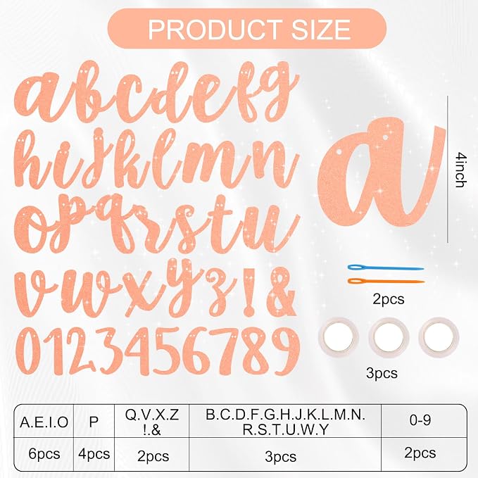 BEISHIDA 116 PCS A-Z DIY Letter Banner Kit Make Your Own Banner，Including 111 - Image 2