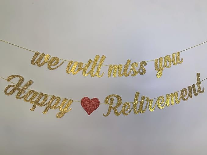 Tinbax Happy Retirement Banner and We Will Miss You Banner - Image 4