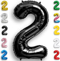 Black Number Balloon 2 Mylar Foil Balloons 40 inch by Unknown
