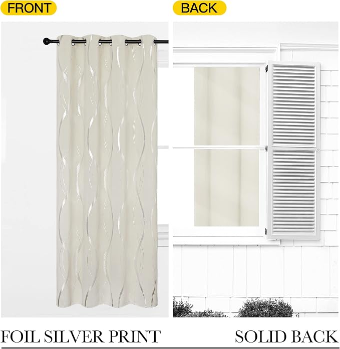 NICETOWN Bedroom Blackout Curtains Panels - Image 6