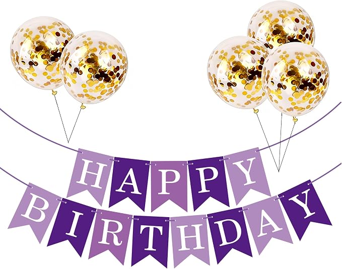 Happy Birthday Banner Sign Bunting Hanging Decorations by Unknown