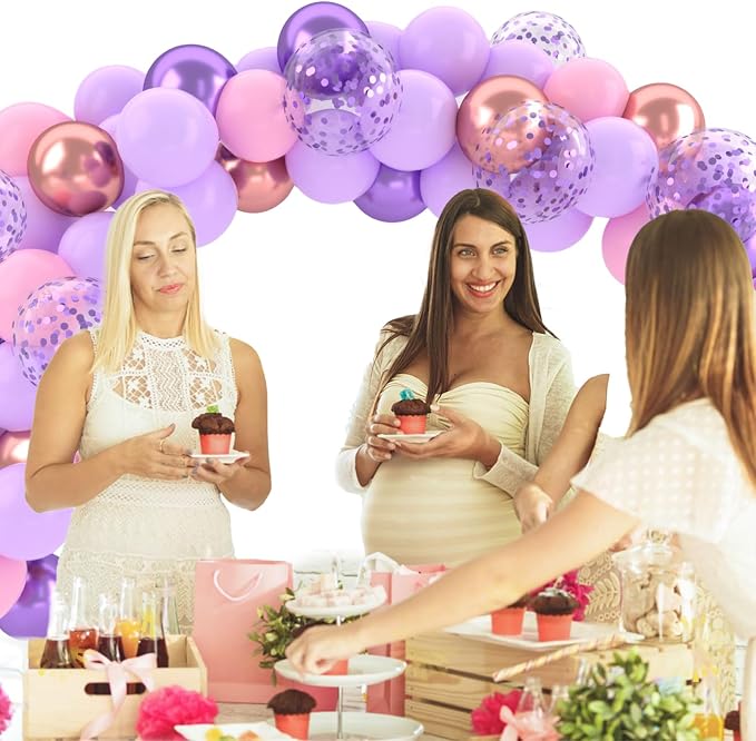 Patimate Purple and Pink Balloons Set - Image 6