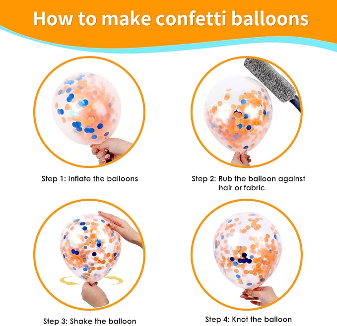RUBFAC Blue and Orange Balloons Kit, 2026 Graduation Party Balloon - Image 4