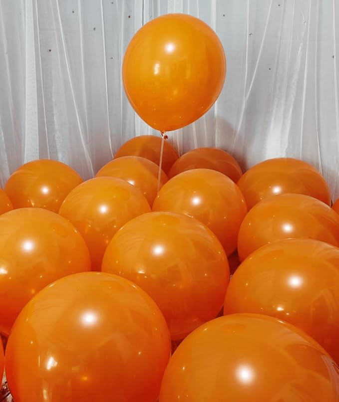 90 Pack Orange Balloons 18 inch Orange Latex Party big Balloon Bulk - Image 4