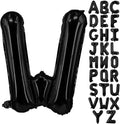Lovoir 40 Inch Large Black Letter W Balloons Big Size Jumbo Mylar Foil Helium by Lovoir