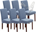Waterproof Dining Room Chair Covers Set of 6 Slipcovers by Genina
