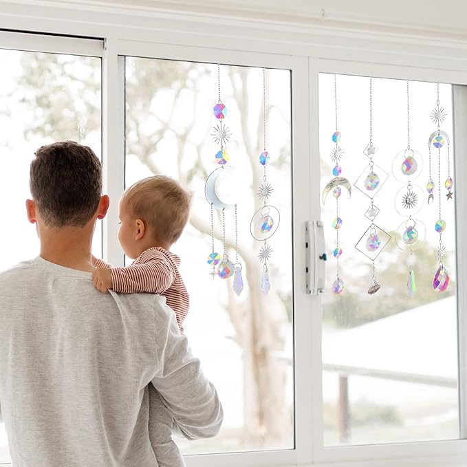6Pieces Crystal Suncatchers for Window Hanging Sun Catcher - Image 2
