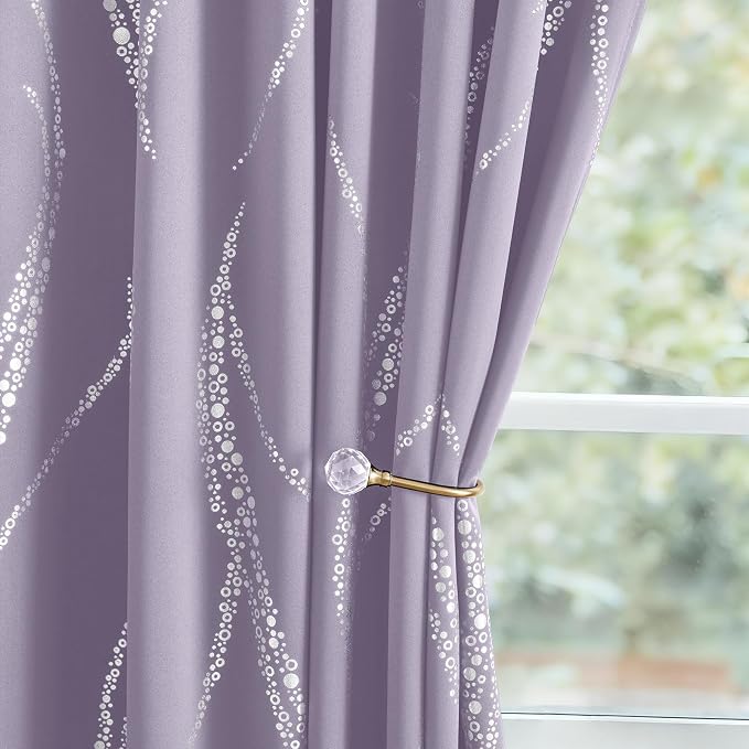 Yakamok Lilac Light Blocking Curtains - Image 8