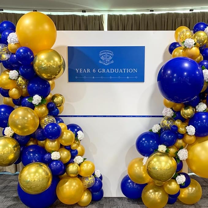 Awenztech 120pcs 5 inch Royal Blue Latex Balloons | Graduation, Baby Shower - Image 7