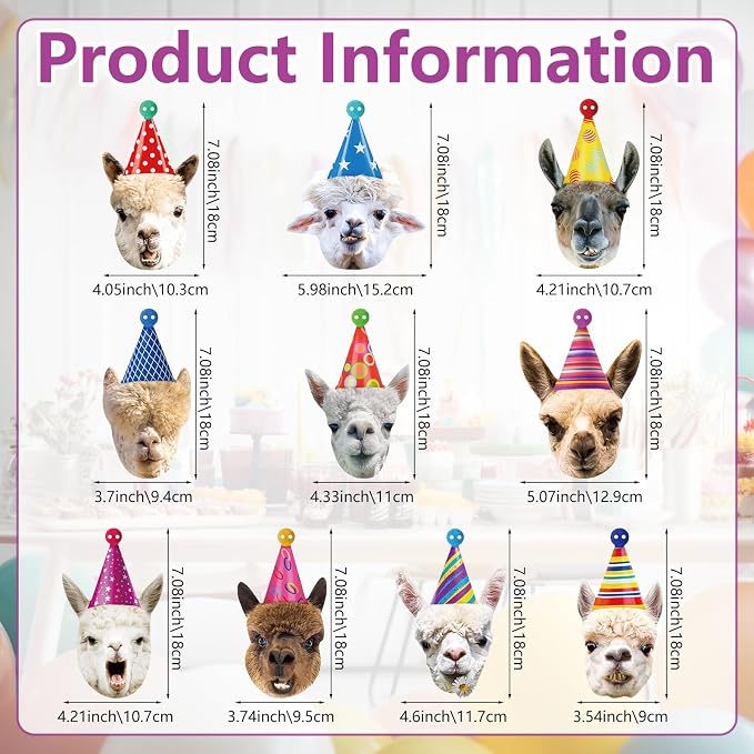 Hooqict Llama Birthday Banner Garland Funny Happy Birthday Decorations Party - Image 2
