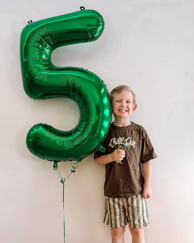 18 Balloon - Green Birthday Number Balloons, 40 Inch Decorations Men Women | - Image 7