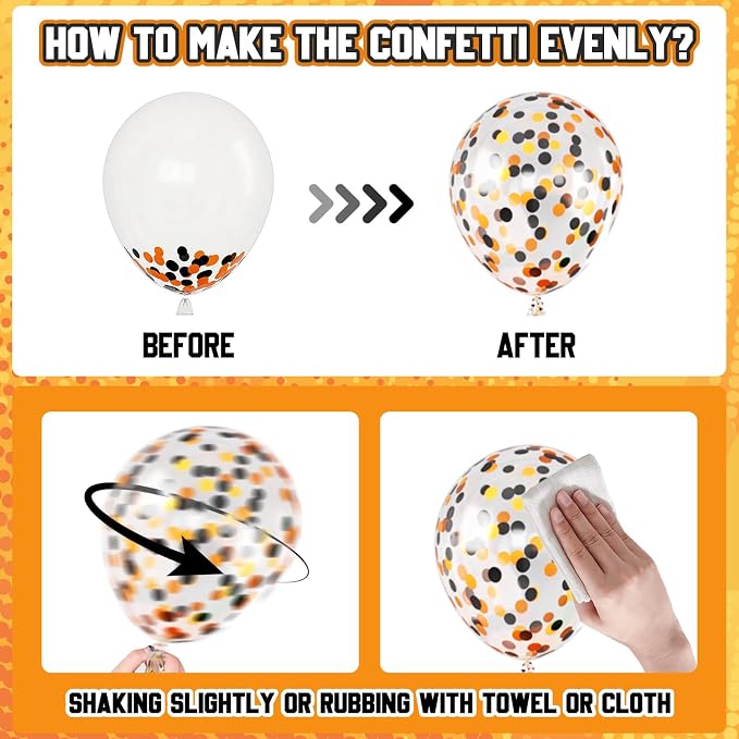 Basketball Balloons Orange Black, 18 Inch Basketball Foil Balloons, 12 Inch - Image 8