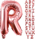 Lovoir 40 Inch Large Rose Gold Letter R Balloons Big Size Jumbo Mylar Foil by Lovoir