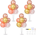Rose Gold Balloons Table Centerpieces Stand Kit by ZyloonDecoration