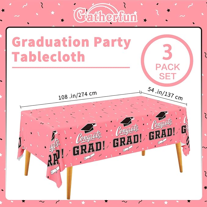 Graduation Tablecloths Graduation Party 2025 Table Decorations Waterproof - Image 2