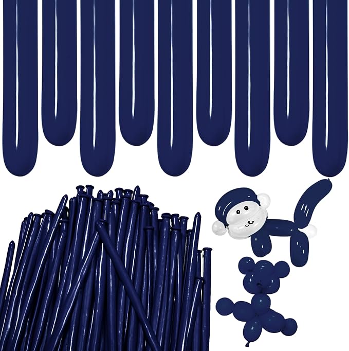 Navy Blue Long Balloons Premium 260 Twisting Balloons Animals Magic by ZBYDNG