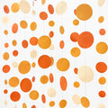 Orange Circle Dots Garland Gradient Polka Dot Hanging Paper Streamer by pinkblume