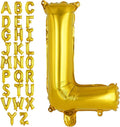 Gold Letter L Balloons, 40 Inch Large Foil Letter Balloons, Custom Phrase by YOTHORN