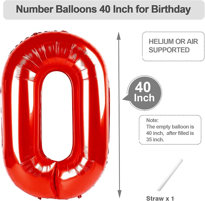 Number 9 Balloon 40 Inch Balloons Purple Birthday Decorations - Image 5