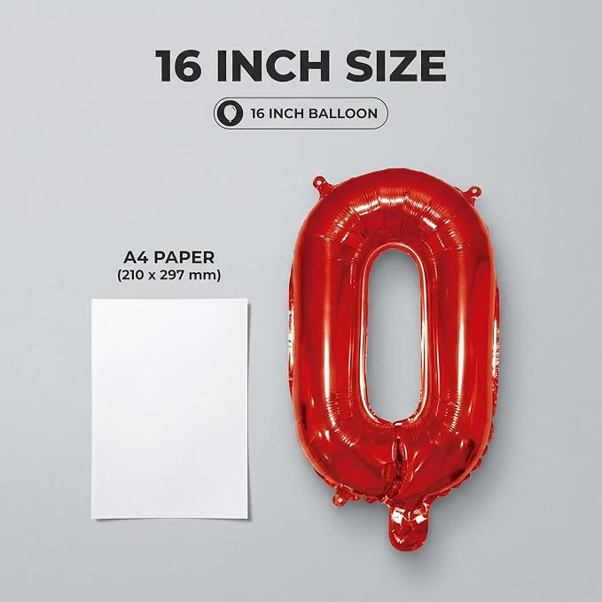 20 Pieces Foil Mylar Number Balloons 0 to 9 Set - Image 8