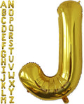 VHUWE 40 inch Gold Letter J Balloon, Big Size Alphabet Foil Mylar Helium by VHUWE