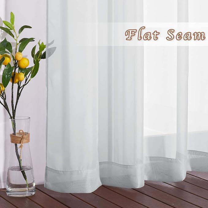 NICETOWN Sheer Curtains 63 Long - Image 5
