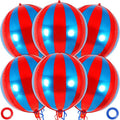 Metallic Red and Blue Foil Balloons, by AIQINHU