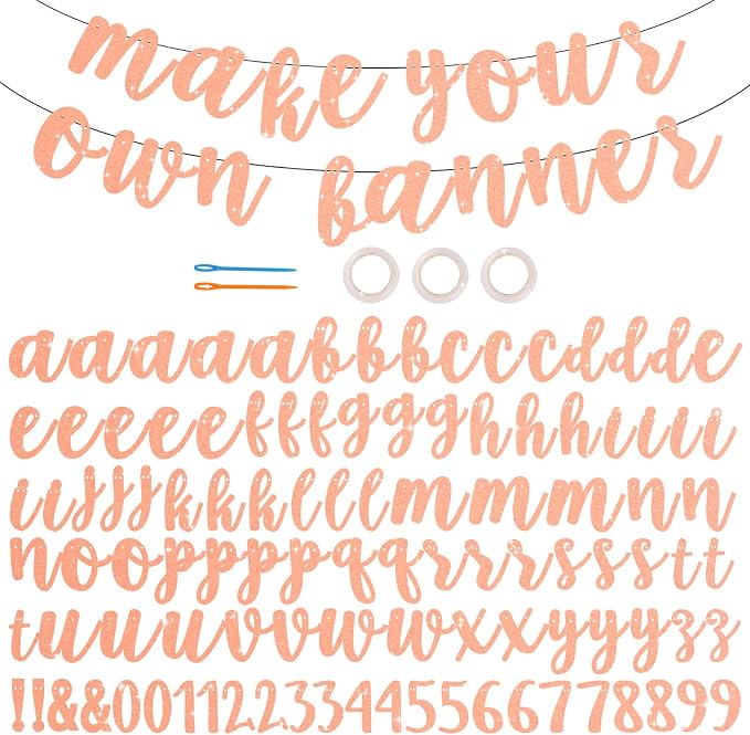 BEISHIDA 116 PCS A-Z DIY Letter Banner Kit Make Your Own Banner，Including 111 by Beishida