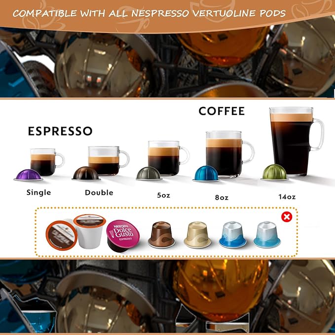 Nespresso Pods Holder Tower Stand, Vertuo Pod Holder 40 Pods Capacity, - Image 4