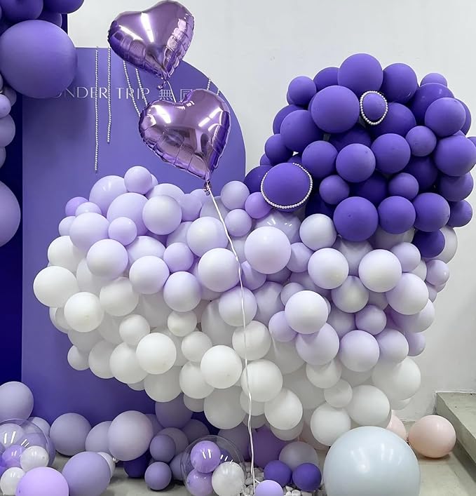 10 Inch Light Purple Balloons - Image 3