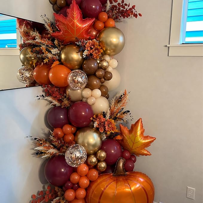 Fall Balloon Arch Kit for Fall Thanksgiving Decorations Indoor Outdoor | - Image 7