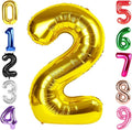 40 Inch Gold Number 2 Balloon Birthday Party Decorations by Hadoife