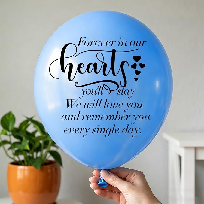 60 Pcs Memorial Balloons 12 Inch Latex Balloons - Image 7