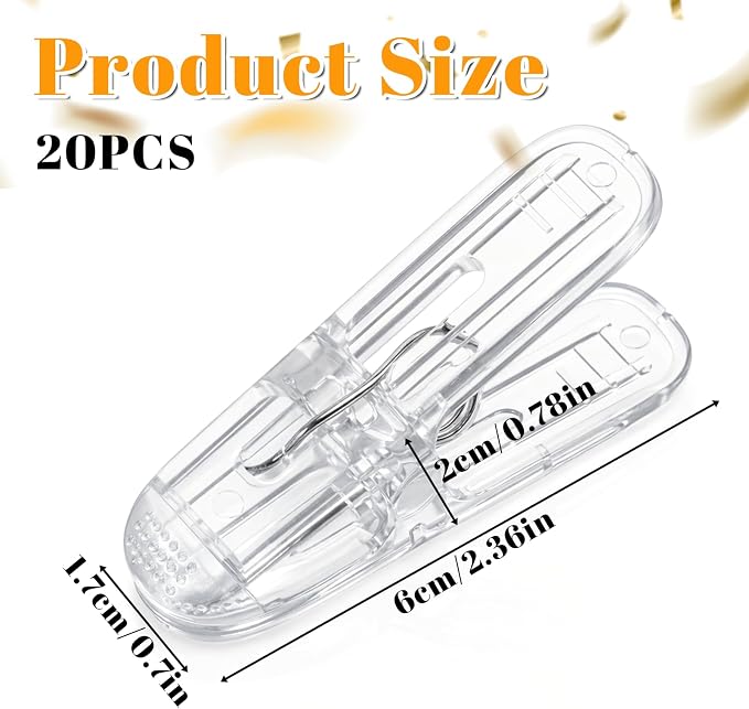 20 Pack Balloon Clips for Balloons Arch, Transparent Balloon Arch Clips for - Image 2