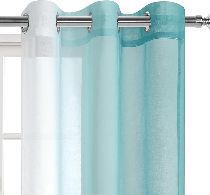 DWCN Ombre Sheer Curtains - Image 2